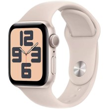 Ağıllı saat Apple Watch SE 2 2022 GPS 40mm Starlight Aluminium Case with Starlight Sport Band Regular (MR9U3QR/A)