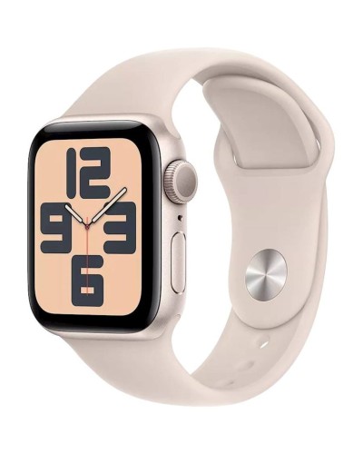 Ağıllı saat Apple Watch SE 2 2022 GPS 40mm Starlight Aluminium Case with Starlight Sport Band Regular (MR9U3QR/A)