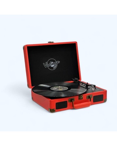 Vinil plastin pleyeri Vintage Classic Red