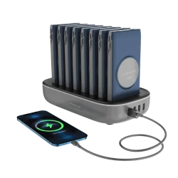 Внешний аккумулятор Powerology 8 In1 Station 10000 mAh Black