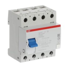 Avtomatik söndürücü ABB 2CSF204001R1950, F204 RCCB, 4P, 125A, 30mA, AC növü