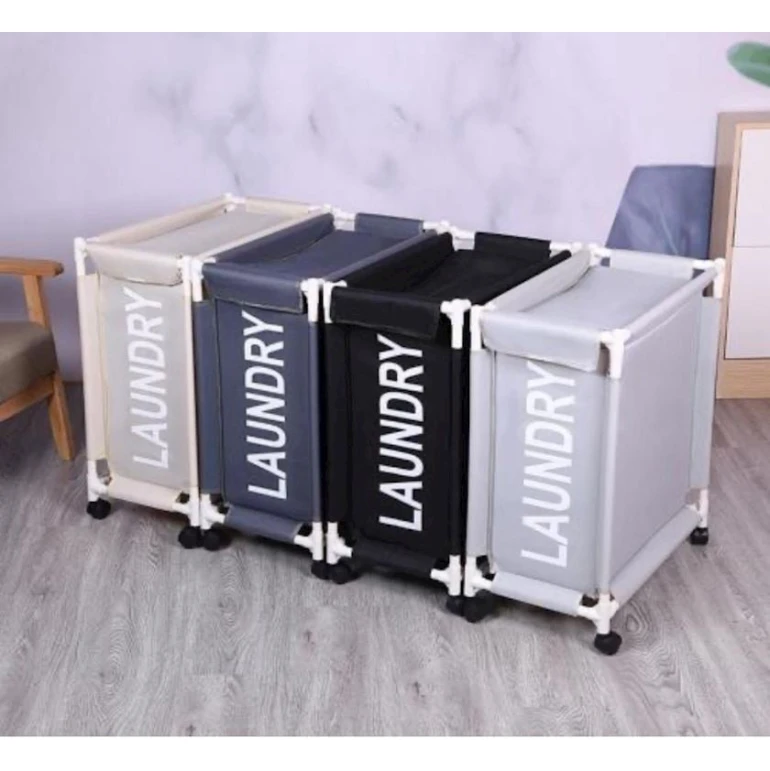 Корзина для белья IM65WOP3, бежевая, 35x35x68 см Корзина для белья IM65WOP3, бежевая, 35x35x68 см