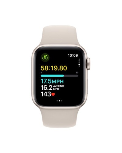 Ağıllı saat Apple Watch SE GPS 40mm Starlight Aluminium Case with Starlight Sport Band - S/M (Rəsmi zəmanət)
