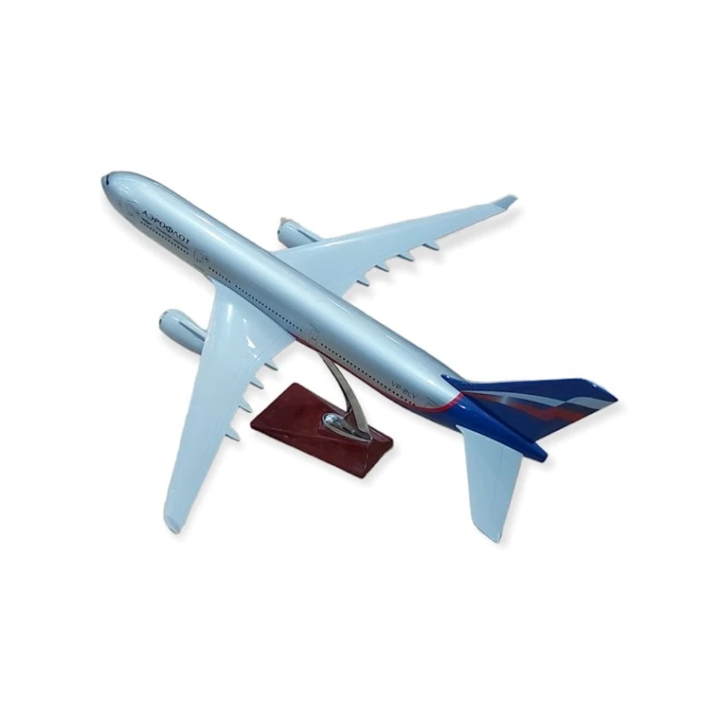 Декоративная модель самолета Aeroflot, серебристый, 44x48x22 см Декоративная модель самолета Aeroflot, серебристый, 44x48x22 см