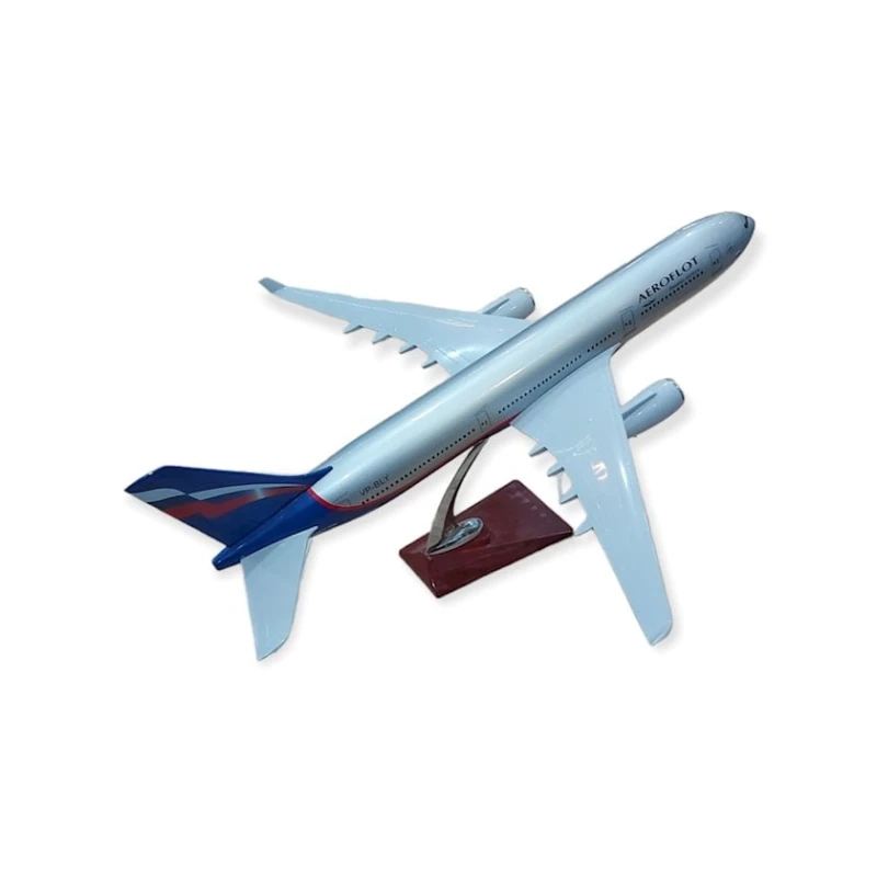 Декоративная модель самолета Aeroflot, серебристый, 44x48x22 см Декоративная модель самолета Aeroflot, серебристый, 44x48x22 см