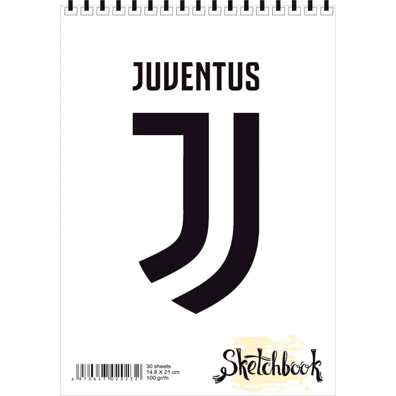 Блокнот Sketchbook Juventus, A5, 30 листов Блокнот Sketchbook Juventus, A5, 30 листов
