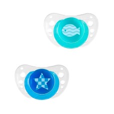 Əmziklər dəsti Chicco Physio Air Boy Blue, 6-12 ay, silikon, 2 əd, mavi