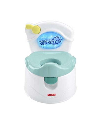 Körpə üçün güvəc Fisher-Price GWD37 Şən balıqlar, 1 yaşdan, səsli müşaiət, ağ/yaşıl