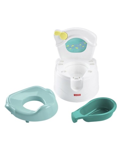 Körpə üçün güvəc Fisher-Price GWD37 Şən balıqlar, 1 yaşdan, səsli müşaiət, ağ/yaşıl