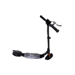 Самокат Urban Scooter с дисковыми тормозами 117-B1, складная конструкция, максимальная нагрузка 100 кг, чёрный