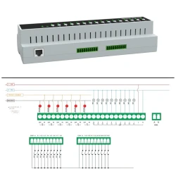 Zigbee реле RSH PN16, 16-канальный
