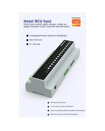 Zigbee rele RSH PN16, 16 kanal