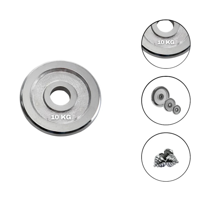 Диск Ironflex 1195 10 кг, хром, диаметр отверстия 30 мм Диск Ironflex 1195 10 кг, хром, диаметр отверстия 30 мм