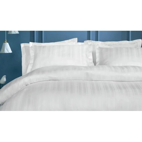 Комплект постельного белья Yataş Shelly пододеяльник 200x220, простыня 240x260, наволочки 50x70, двуспальный, белый