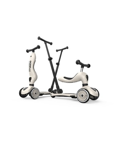 Трехколесный скутер Scoot&Ride Highwaykick, бежевый