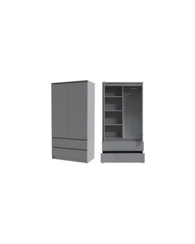 Şkaf Art Mebel Art-80-40, boz, 210х80х50 sm