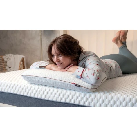 Подушка Beyosa Home Carbon, пенополиуретан, белая, размер L, 60x40х14 см