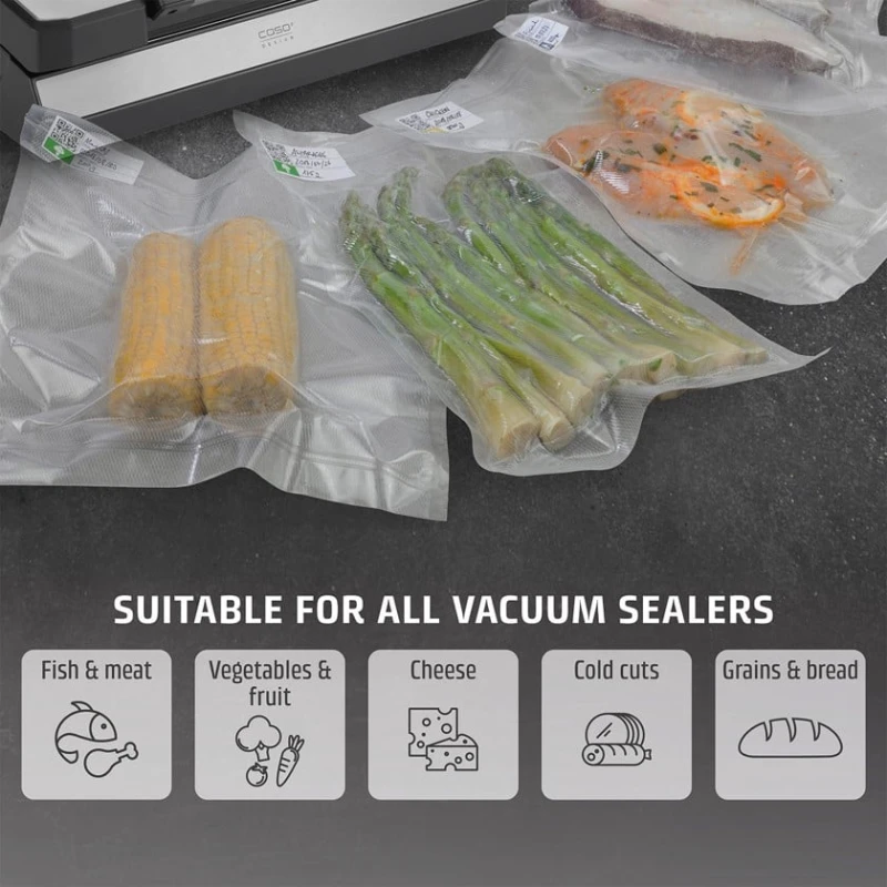 Вакуумный пакет CASO Designe 1201, прозрачный, 50 шт, 16x23 см