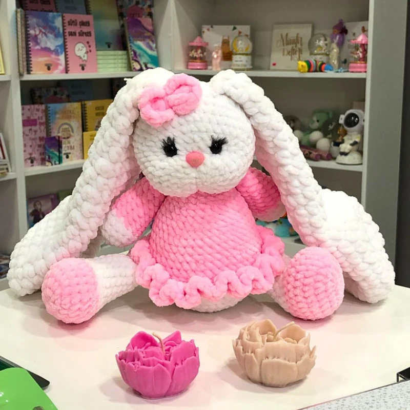 Мягкая игрушка Кролик, розовый