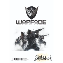 Bloknot Sketchbook WF30 Warface A5, 30 vərəq, ağ
