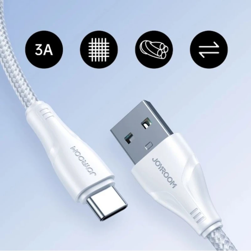 Кабель Joyroom S-UC027A11 USB-/USB-C, 1.2 м, White