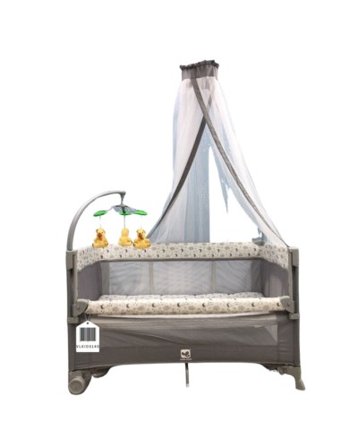 Manej-çarpayı Cool Baby VL-KIDS-140, boz, 120х60х74 sm