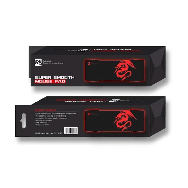 Коврик для мыши R8 Select Super Smooth Dragon M-02, Черный