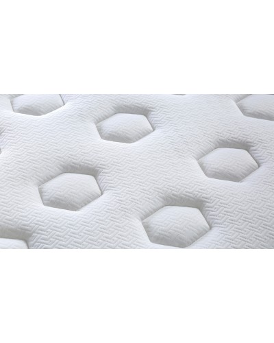 İkitərəfli döşək Yataş Cool & Wool Hybrid, birnəfərlik, trikotaj, ağ, 90x190 sm