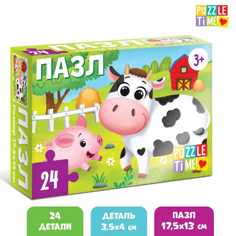Pazl Puzzle Time На ферме, 24 element Pazl Puzzle Time На ферме, 24 element