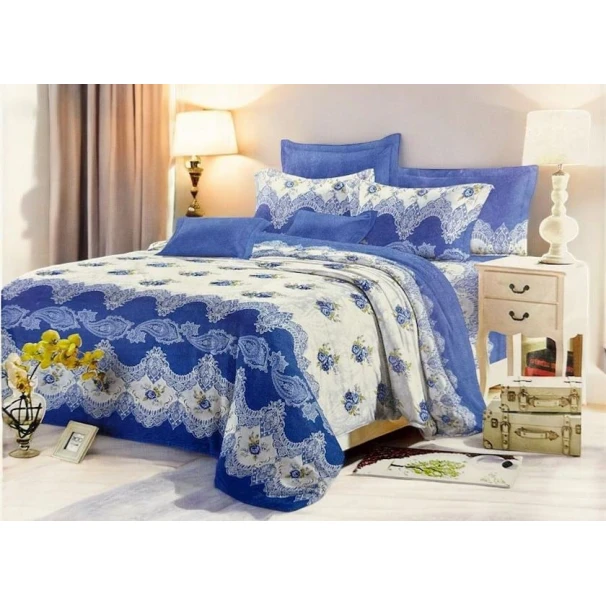 Yataq dəsti Luxe Cotton Lu-xe-000516 yorğan üzü 230x240 sm, mələfə 200x220 sm, yastıq üzü 50x70 sm, ikinəfərlik, satin, rəngbərəng