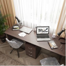 Kompüter masası Marina 3563_M25StolLogVen, LDSP, 75x60x180 sm, qəhvəyi