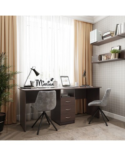 Kompüter masası Marina 3563_M25StolLogVen, LDSP, 75x60x180 sm, qəhvəyi
