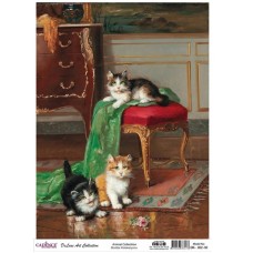 Dekupaj üçün düyü kağızı Cadence A3 Animals Collection DK-02 30x42 sm