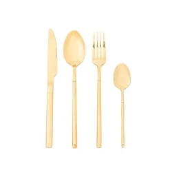 Вилка столовая Hom-me 200000000002427, 21 см, нержавеющая сталь, Золотистый