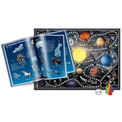 Набор Геодом Новогодний подарок для любознательных. Солнечная система. Атлас с наклейками + Игра-ходилка