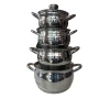 Набор кастрюль Haus Roland 00698, нержавеющая сталь/никель, серебристый, 16/18/20/24 см, 4 предмета Набор кастрюль Haus Roland 00698, нержавеющая сталь/никель, серебристый, 16/18/20/24 см, 4 предмета