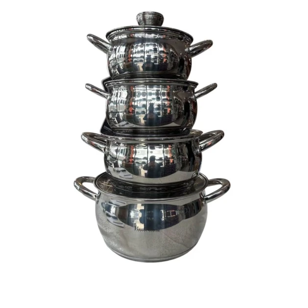 Набор кастрюль Haus Roland 00698, нержавеющая сталь/никель, серебристый, 16/18/20/24 см, 4 предмета Набор кастрюль Haus Roland 00698, нержавеющая сталь/никель, серебристый, 16/18/20/24 см, 4 предмета