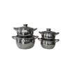 Набор кастрюль Haus Roland 00698, нержавеющая сталь/никель, серебристый, 16/18/20/24 см, 4 предмета Набор кастрюль Haus Roland 00698, нержавеющая сталь/никель, серебристый, 16/18/20/24 см, 4 предмета