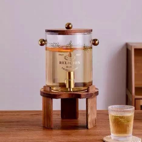 Графин Plateon0050, стекло/бамбук, 7 л