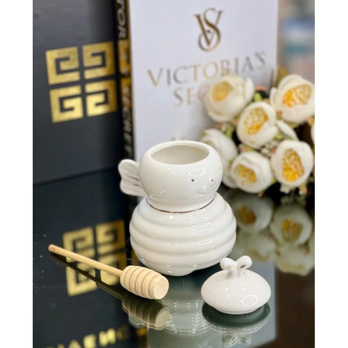 Bal üçün qab nh_8fhhhh, keramika, ağ, 10x13 sm Bal üçün qab nh_8fhhhh, keramika, ağ, 10x13 sm