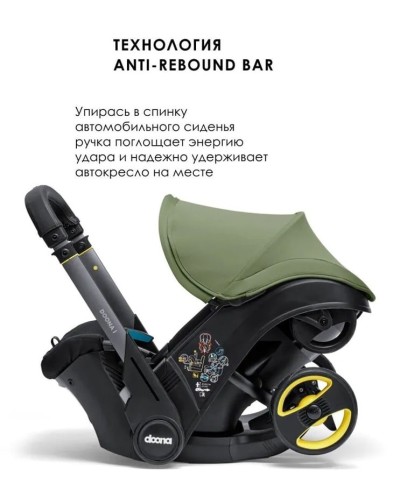 Uşaq arabası-avtomobil kreslosu Donna, 13 kq qədər, yaşıl