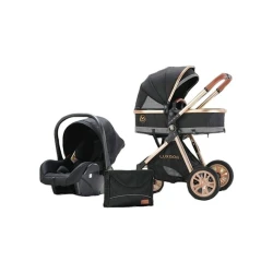 Uşaq arabası V91-C, qara/qızılı