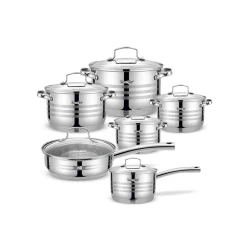 Наборы посуды для готовки Sonifer SF-1145, нержавеющая сталь, серебристый, 12 предметов Наборы посуды для готовки Sonifer SF-1145, нержавеющая сталь, серебристый, 12 предметов