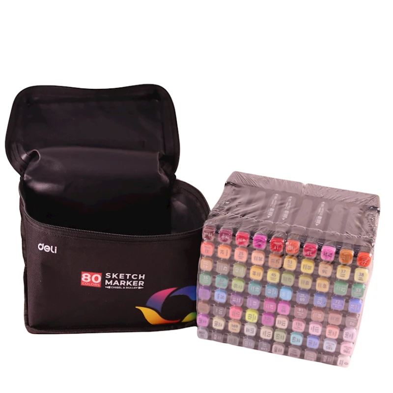 Marker dəsti Deli 70806, 80 əd