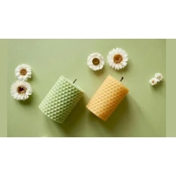 Свеча Happy Store Organic Mini, воск, бежевый