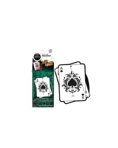 Avtomobil üçün ətirləndirici Aroma Car Cellulose Life On The Edge - Black Jack, asma
