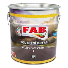 Yol cizgi boyası Fab boya, ağ, 15 l