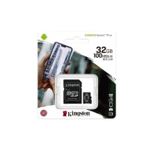 Yaddaş kartı Kingston Canvas Select Plus 32GB microSDHC Class 10