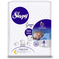 Трусики-подгузники Sleepy Night Lavander Oil 4 Maxi, 7-16 кг, 30 шт