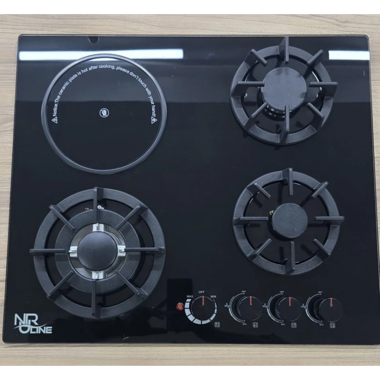 Газ-контроль Варочная панель, керамика Nurline, черная Газ-контроль Варочная панель, керамика Nurline, черная